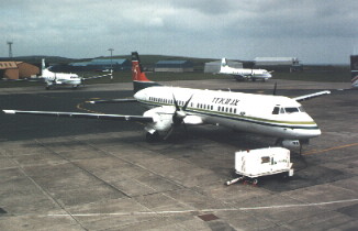 G-MANB at Ronaldsway Airport