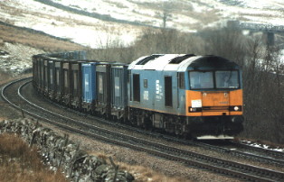 60033 approaches Ais Gill summit