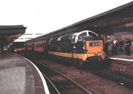 D9000 stands at Derby after working the 13.44 relief from York